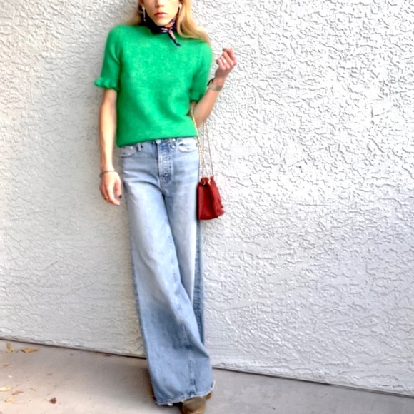 MOTHER Denim - MOTHER Mystical Wide Leg Prosperity & Strength High Waist Rare Denim Jeans 26/27